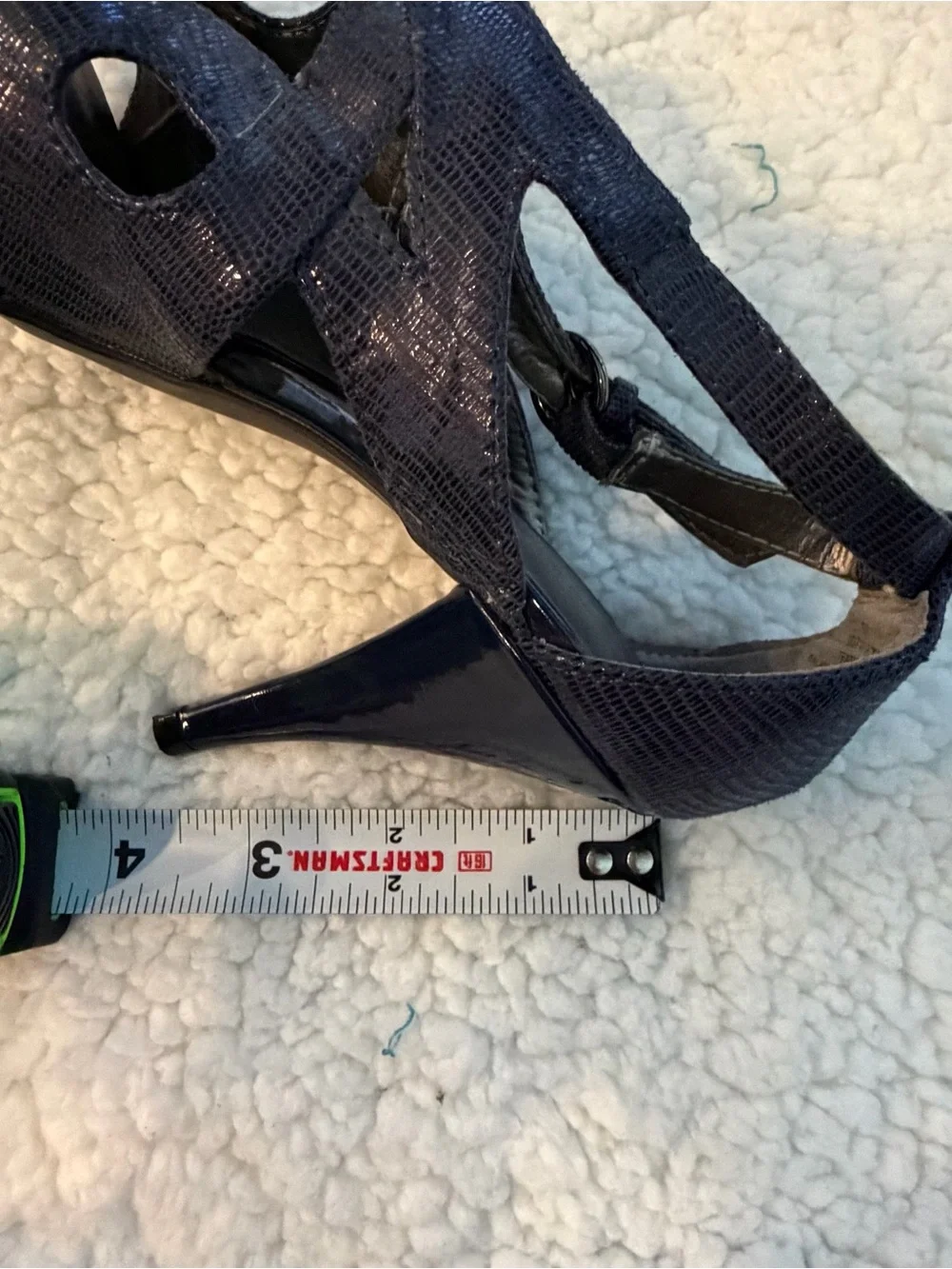 Bandolino Navy Cutout Slingback Heels